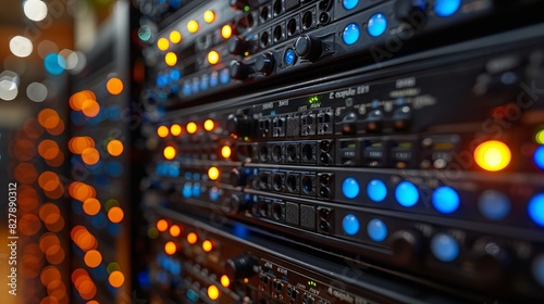 Servers in a technology data center.