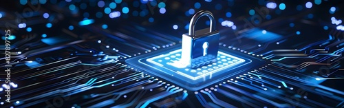 Big Data science analysis business technology concept on virtual screen secure data and cyber security