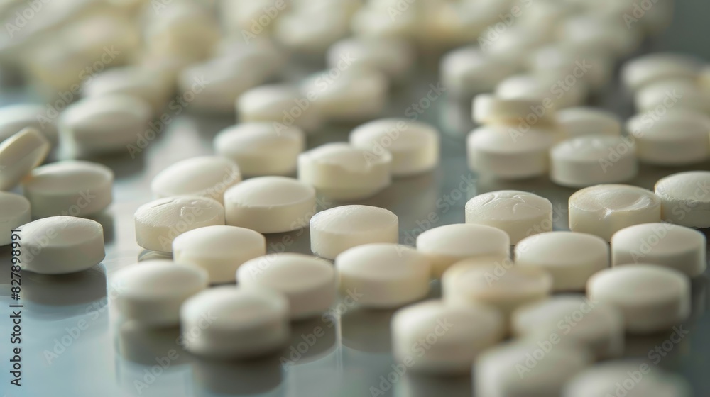 Close up photo of nicotine lozenges without packaging