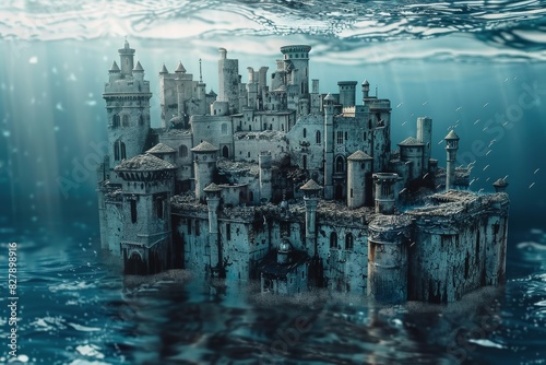 The Lost Underwater City of Ancient Times © ObitoStocks
