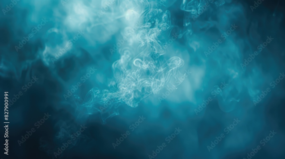 Blurred cyan blue abstract texture with copy space for background or stock photos