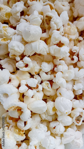 close up photo of the tasty popcorn in a white bowl