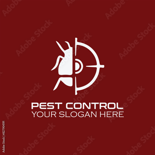 pest control services logo design vector