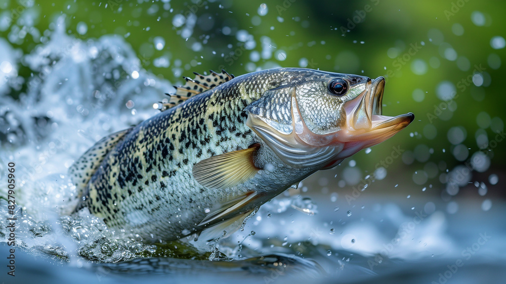 A freshwater fish, possibly a bream with silvery scales, swims in clear water A freshwater fish, possibly a bream with silvery scales, swims in clear water