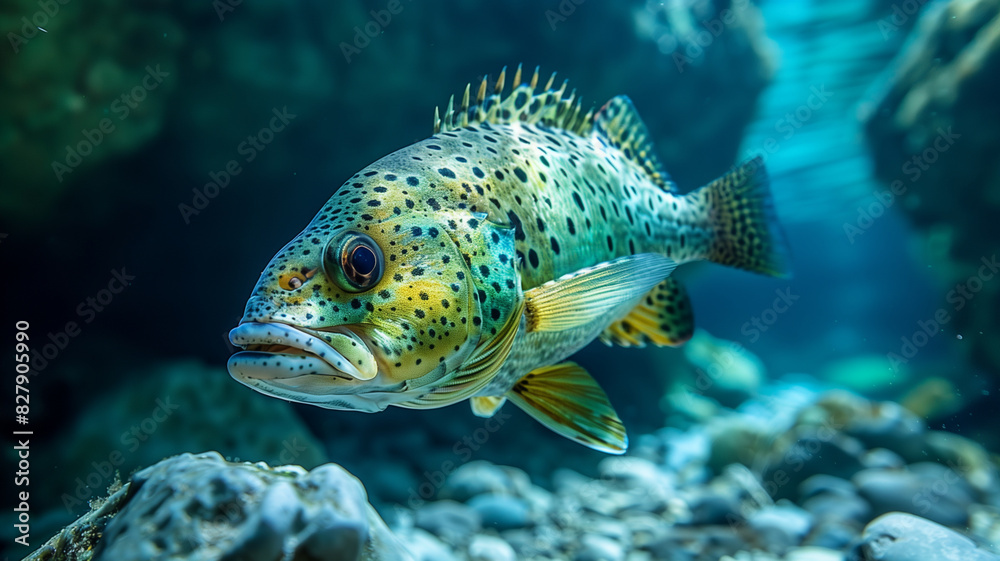 Underwater Tropical Aquarium with Fish, Coral Reef, and Marine Life Underwater Tropical Aquarium with Fish, Coral Reef, and Marine Life