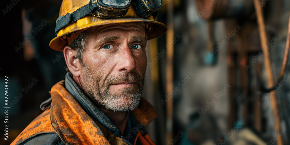 Photo of a construction worker Photo of a construction worker