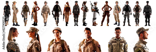 army silhouette isolated set png collection patriot soldier