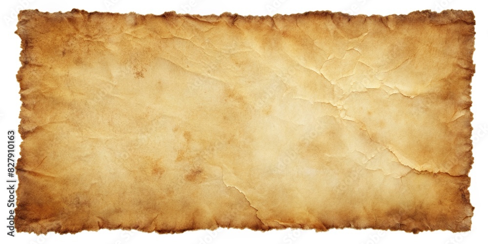 Weathered old beige parchment background with realistic texture