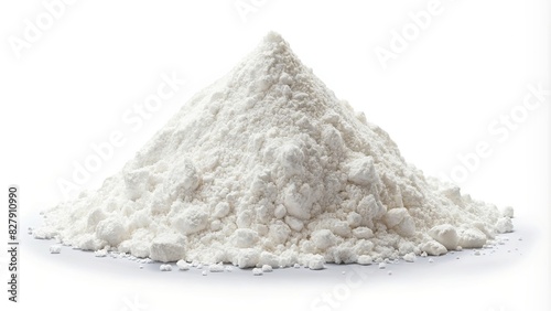 Talc mineral isolated on white background, realistic photo