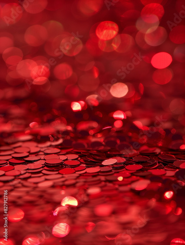 Red collor cells stream through a vein, a scientific illustration with a romantic twist for Valentine's Day photo