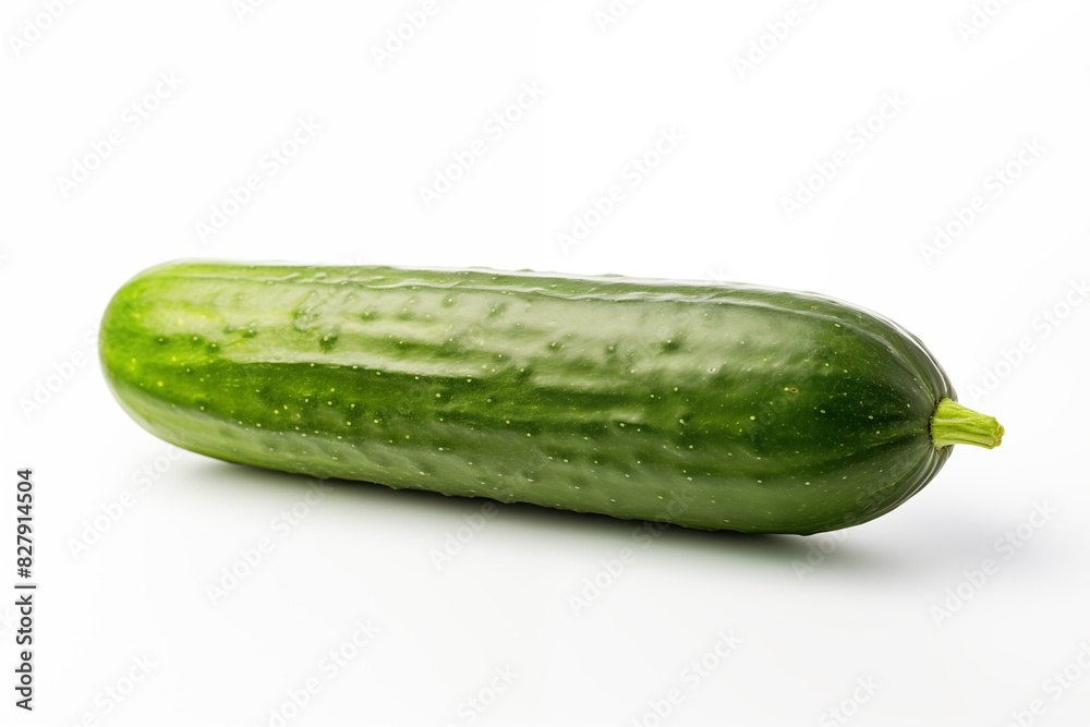 raw cucumber on isolated white background raw cucumber on isolated white background