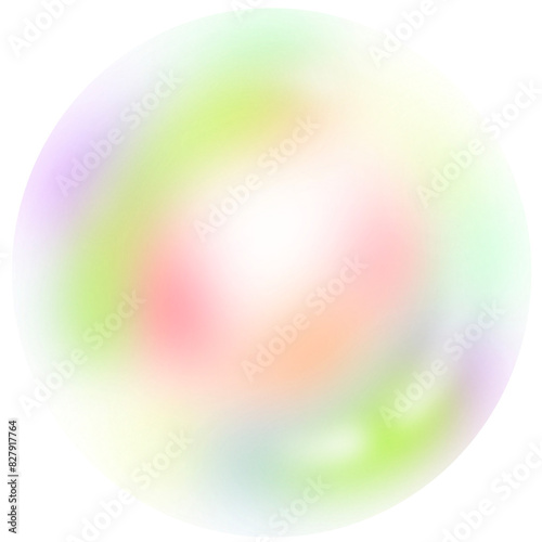 colorful glass sphere foam clear