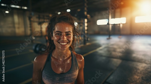 Girls got sweaty after a crossfit workout, fitness