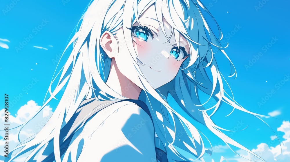 On a crisp white backdrop a cheerful sun with captivating blue eyes beams brightly On a crisp white backdrop a cheerful sun with captivating blue eyes beams brightly