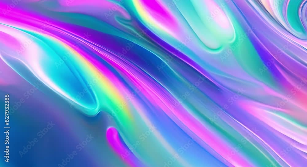 Multi colored abstract liquid flowing background. Created with Generative AI tools