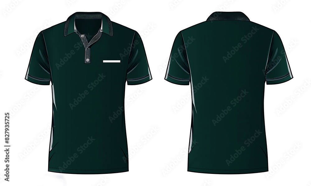 green polo shirt mockup, generative AI green polo shirt mockup, generative AI
