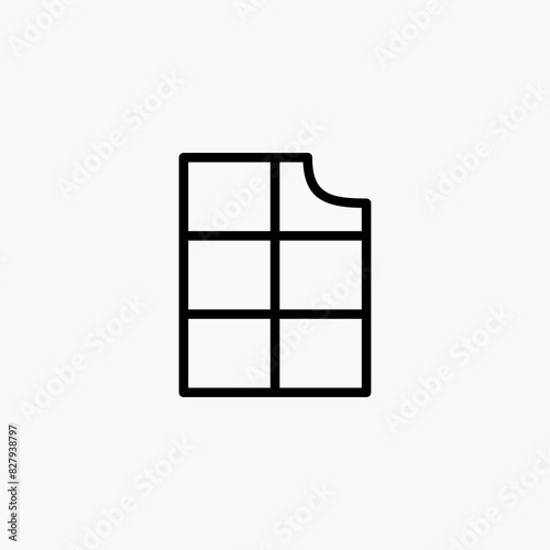 chocolate bar bite food icon