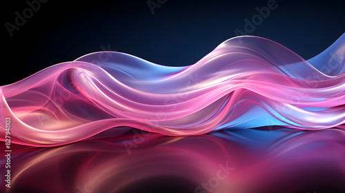 Colorful Neon Light Waves: A Vibrant Display of Dynamic Energy and Motion, Featuring Radiant Colors, Futuristic Design, and Intricate Patterns © Marc