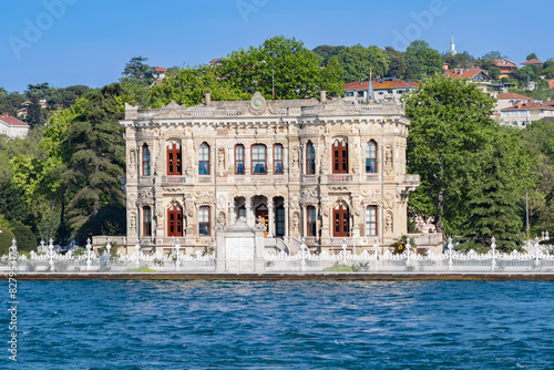 Photography View of the historical Küçüksu Pavilion from the Bosphorus
