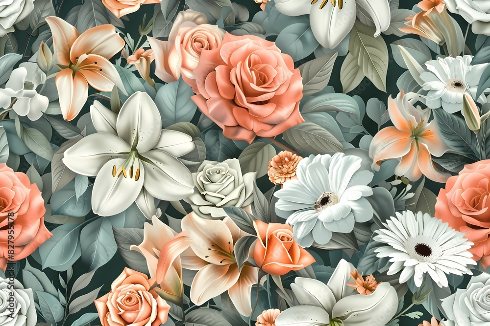 Backdrop of colorful roses Backdrop of colorful roses