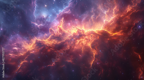 illustration of celestial phenomenon known supernova exploding stars cosmic shockwaves and radiant nebulae painting the night sky in a breathtaking display of celestial fireworks and cosmic spectacle photo