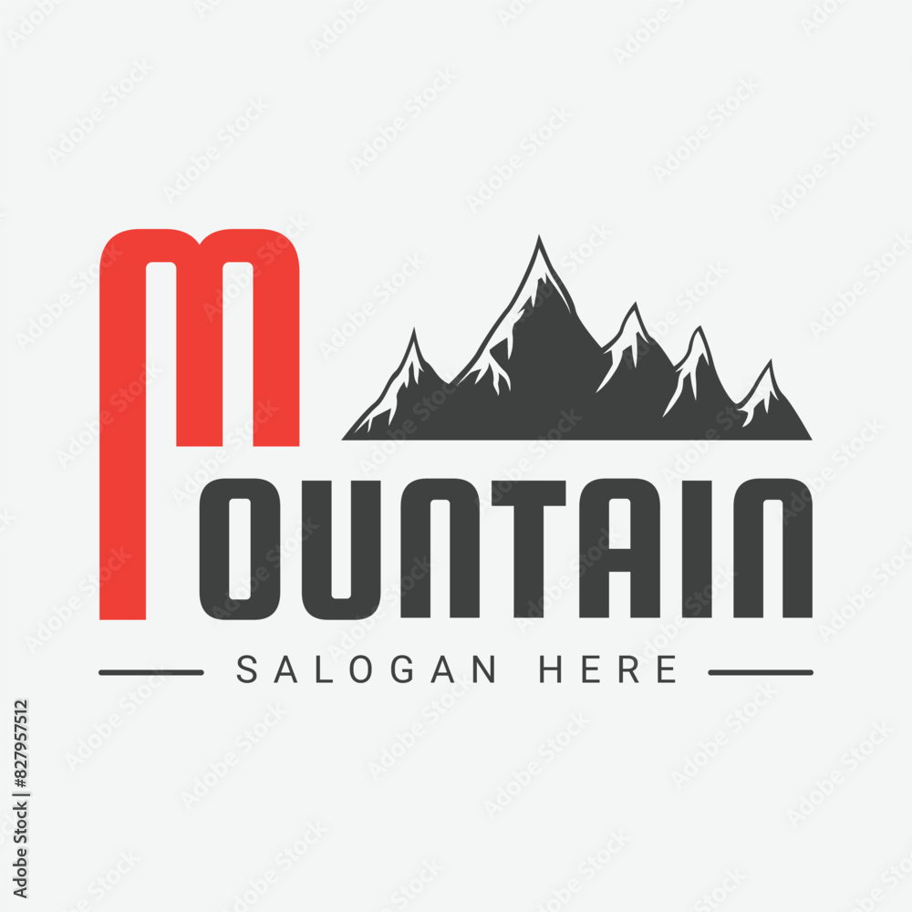 Fototapeta premium Mountain Vintage logo design