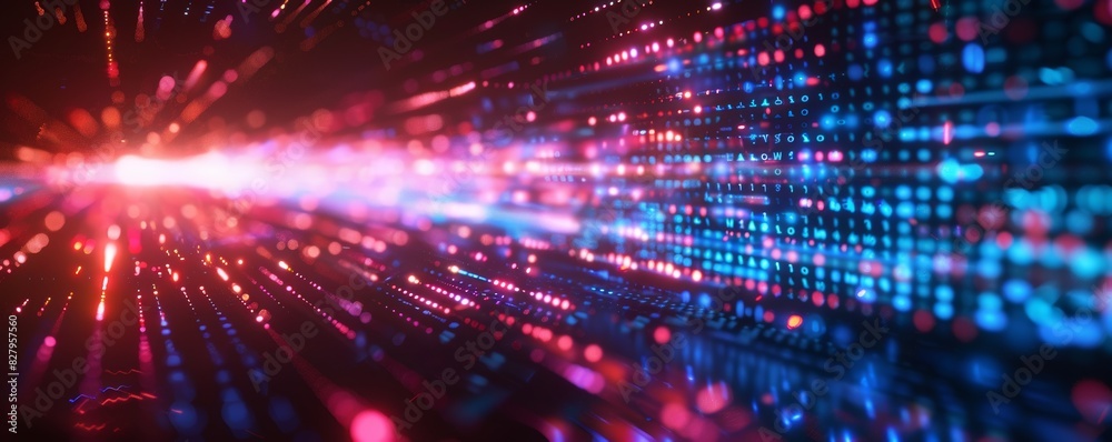 Technology abstract particle wave Background Technology abstract particle wave Background