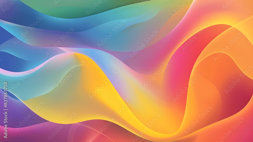 Obraz premium Abstract colorful gradient background design. paper cut wave abstract background. Colorful geometric background. Liquid color background design. Fluid shapes composition