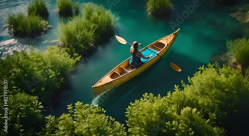 Video footage of a boat with a view of the blue ocean.