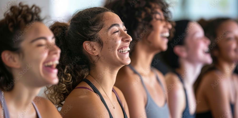Diverse Group of Young Women Laughing and Smiling, Joyful Friendship and Togetherness Diverse Group of Young Women Laughing and Smiling, Joyful Friendship and Togetherness