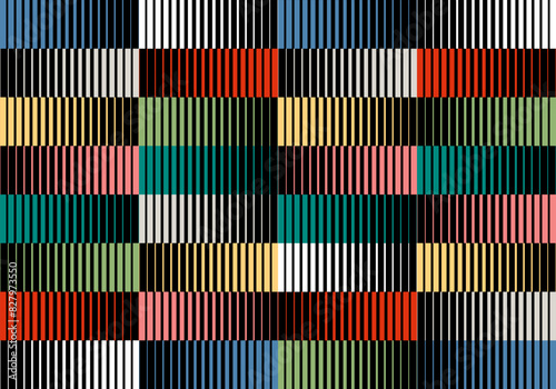 Abstract geometric vector pattern with transition effect. Line gradient pattern halftone vector or linear thick to thin stripes horizontal texture geometric graphic illustration, parallel gradation