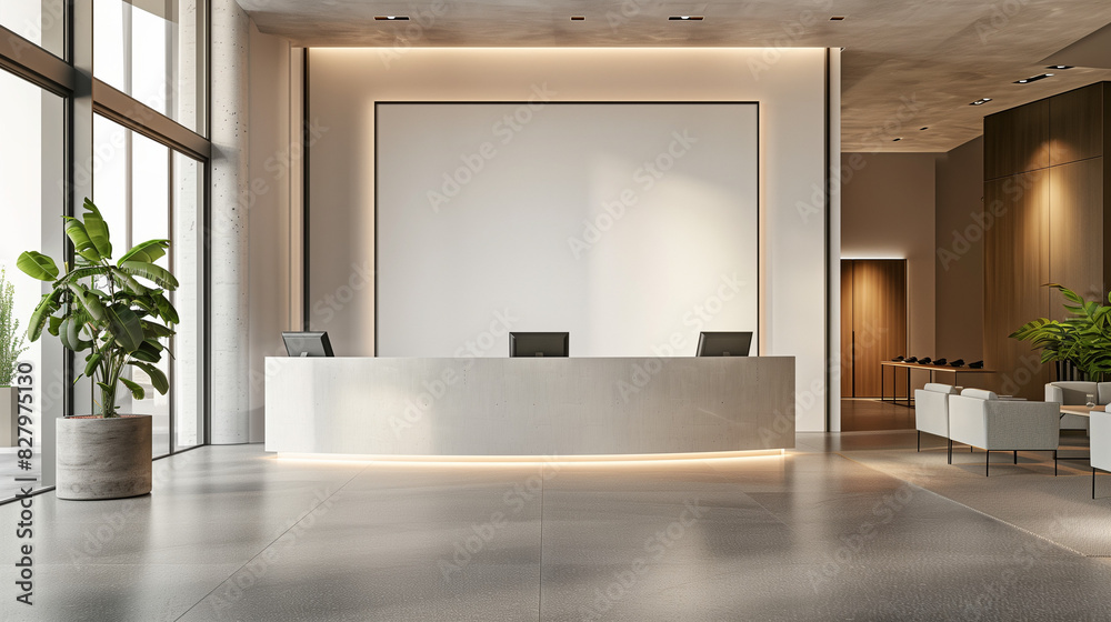 Modern Hotel Lobby Reception Modern Hotel Lobby Reception