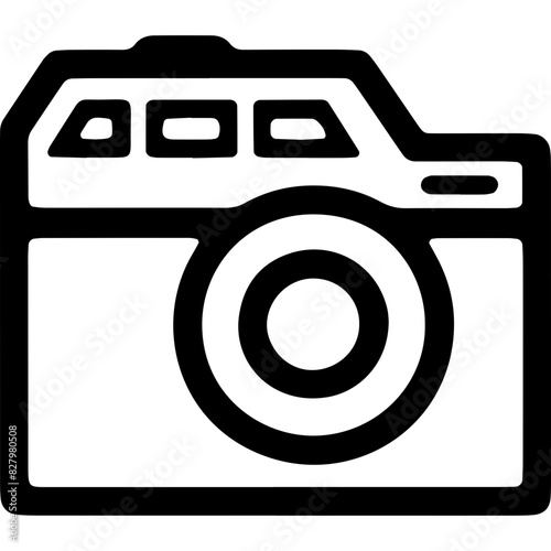 A depiction of a camera featuring intricate path data, deduced from the extracted path strings. Blogger