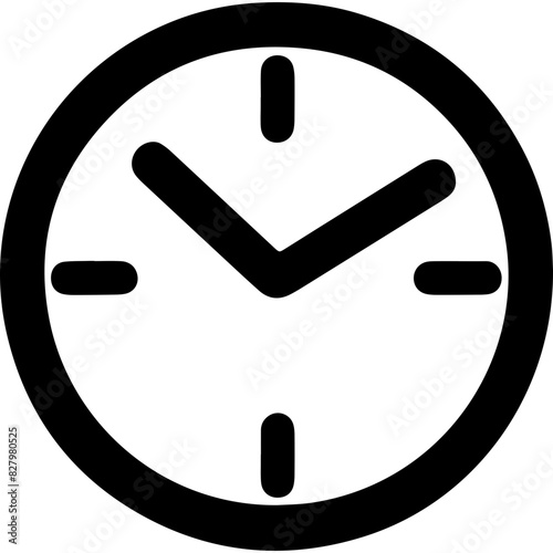 An image depicting a clock with detailed path data, which can be inferred from the extracted path strings.