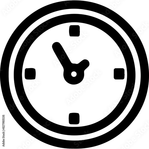 An image depicting a clock with detailed path data, which can be inferred from the extracted path strings.
