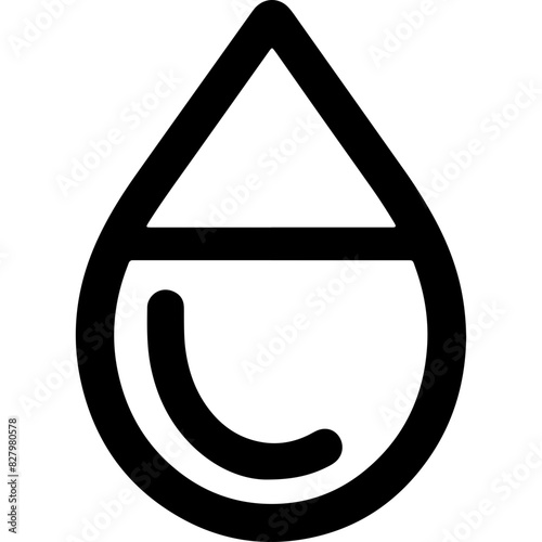 Water Drop Icon - An image depicting a water drop icon with detailed path data, which can be inferred from the extracted path strings.