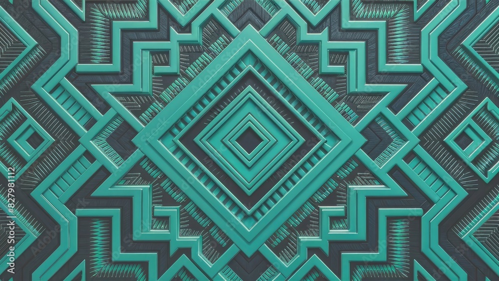 Symmetrical Geometric Shapes Artwork