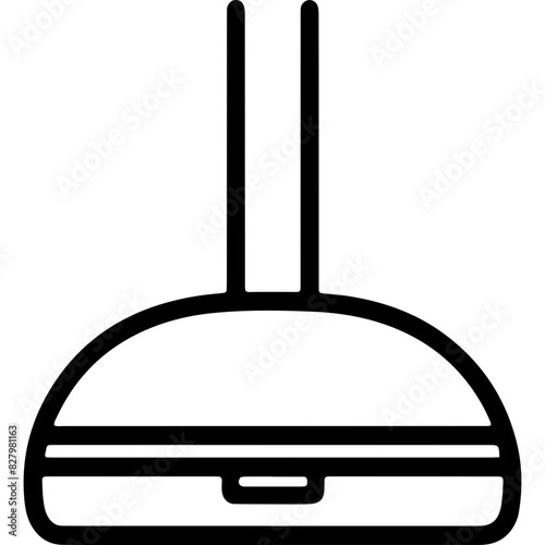 Extractor hood icon, representing kitchen ventilation and air filtration for a clean cooking environment