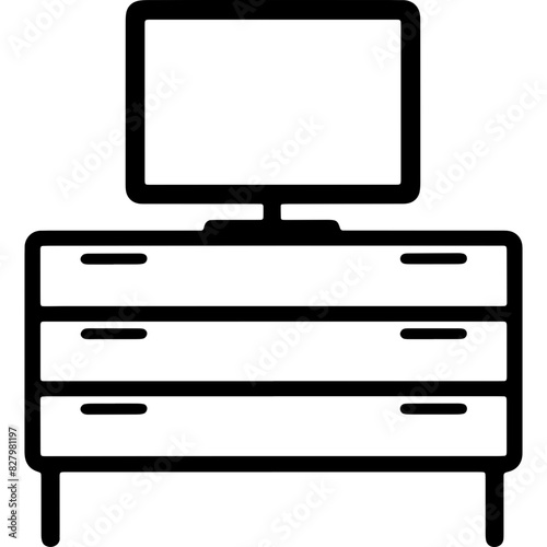 Icon Name Sideboard - An image depicting a sideboard, which can be inferred from the extracted path strings.