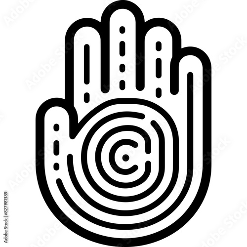 Icon Name Biometric Security - An image depicting biometric security, which can be inferred from the extracted path strings.