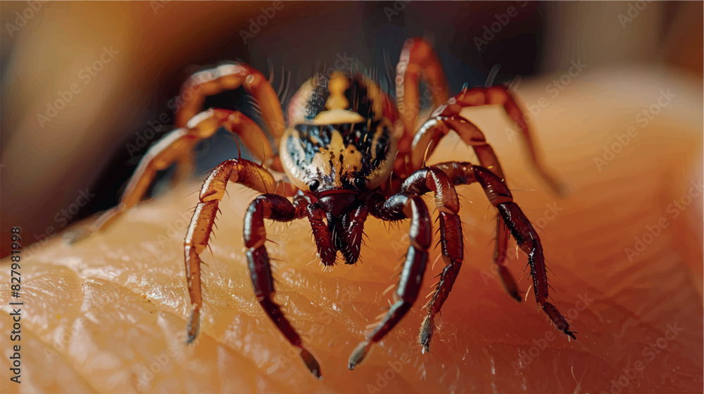 The tick is isolated. 3D illustration of a tick close up. Dangerous beetle-parasitic mite. Anti-tick product. Encephalitic tick. Illustration of a realistic isolated tick. The tick is isolated. 3D illustration of a tick close up. Dangerous beetle-parasitic mite. Anti-tick product. Encephalitic tick. Illustration of a realistic isolated tick.