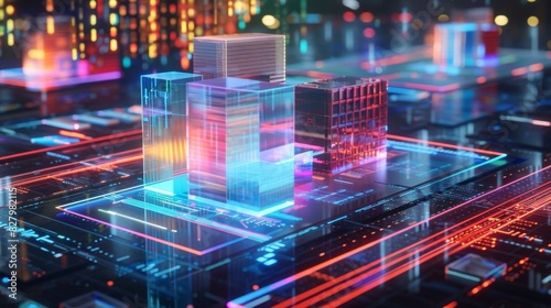 A stack chart showcasing the revenue shares of different product categories for a multinational conglomerate.