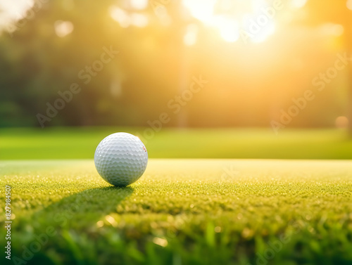 Golf Playing, Golf balls on Golf Club, Professional golf course, Golfer putting golf ball on the green golf, Golf Players Playing, Ai Generated Photo