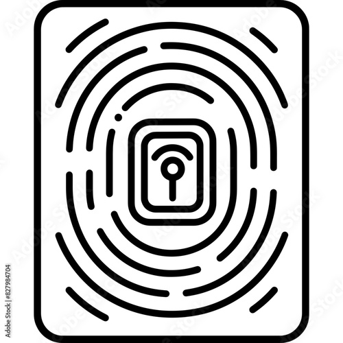 Icon Name login- An image depicting biometric security, which can be inferred from the extracted path strings.