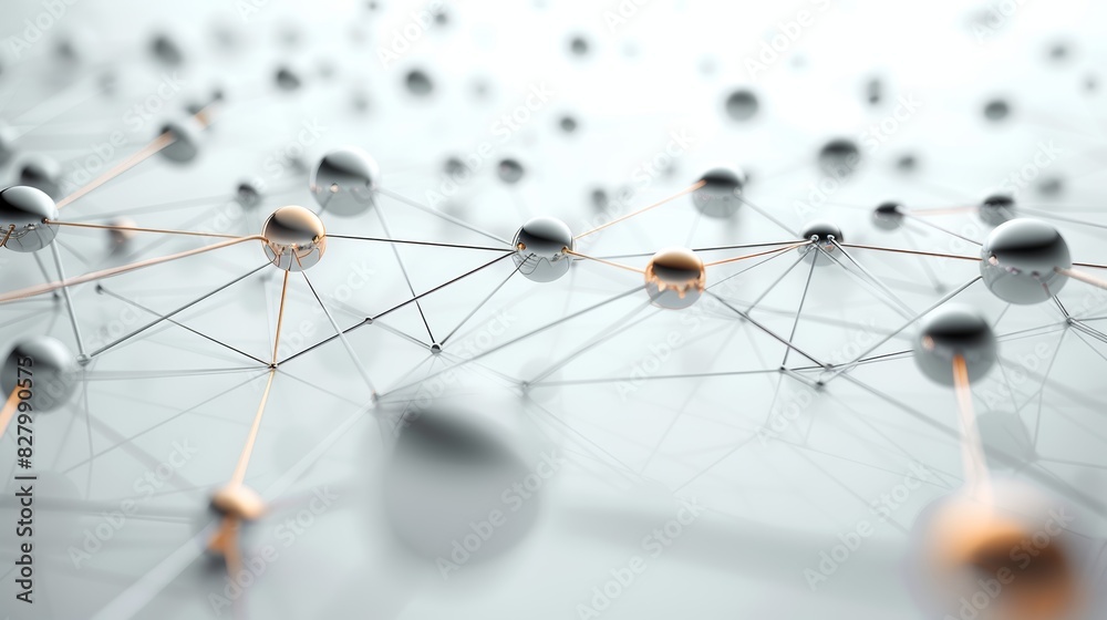 Social network connection concept background