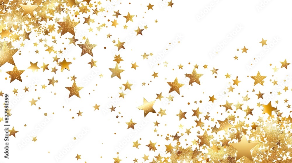Gold stars background Flying stars glitter Gold stars background Flying stars glitter