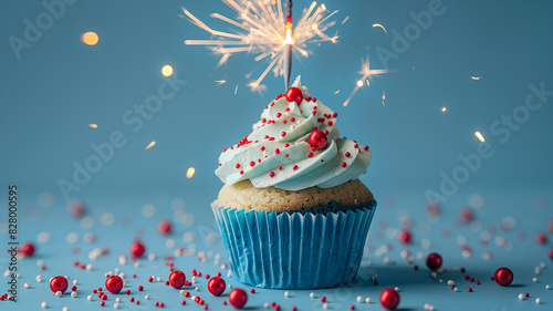 Cupcake With Sparkler