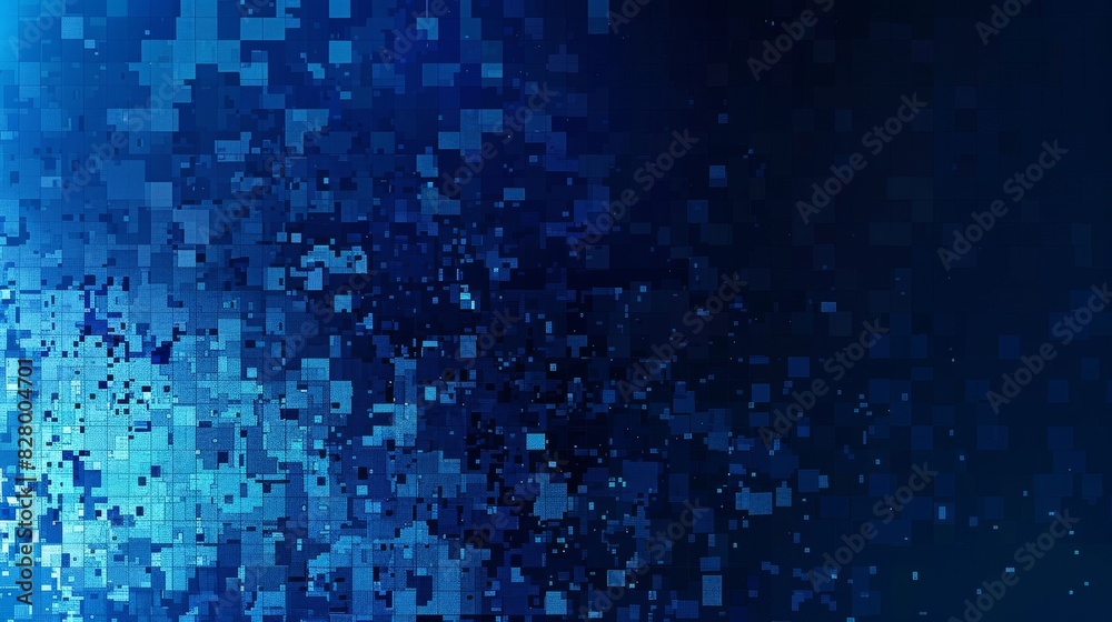 A blue background with many small squares of different sizes A blue background with many small squares of different sizes