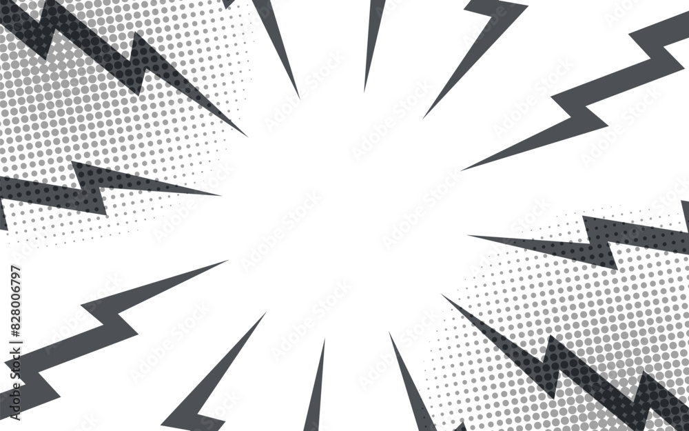 Comic book black and white radial lines background. Manga speed frame. Super hero action. Vector illustration. Comic book black and white radial lines background. Manga speed frame. Super hero action. Vector illustration.