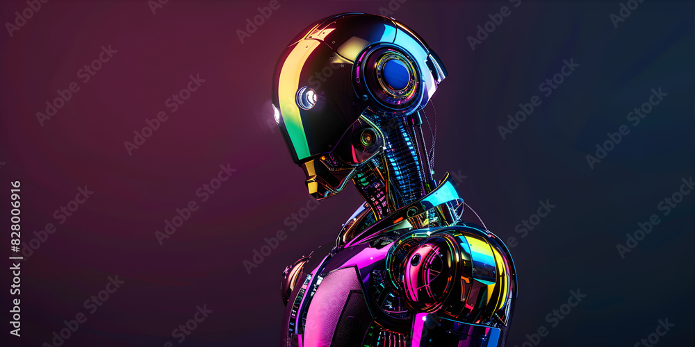 Fototapeta premium Futuristic Humanoid Android 